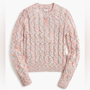 J. Crew Factory Multicolor Cable Knit Sweater S